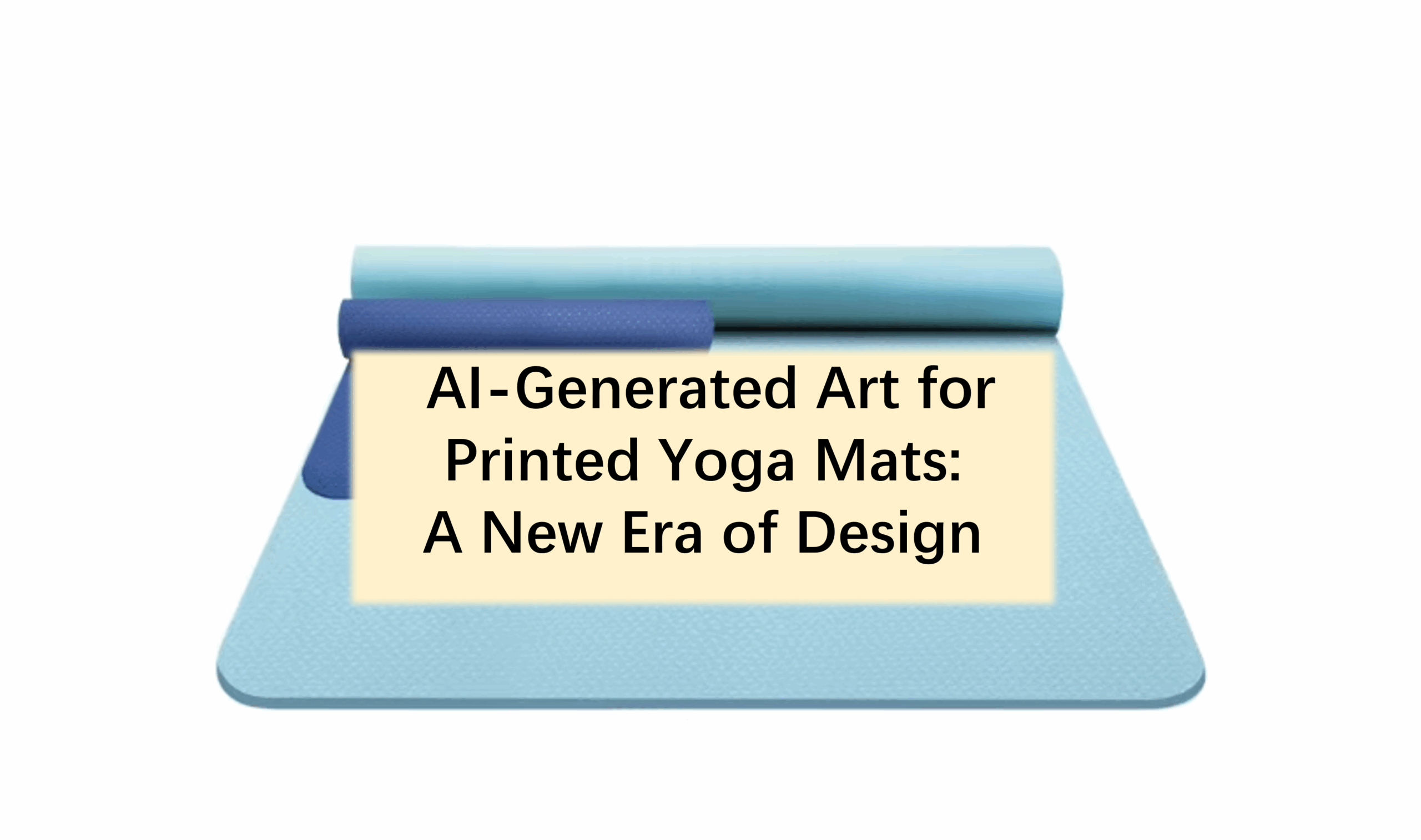 AI-Generated Art for Printed Yoga Mats