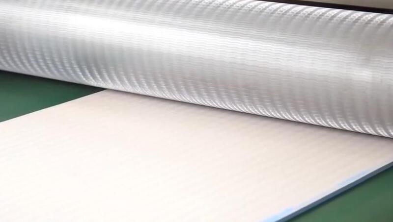Applying non-slip embossing textures during mass production.